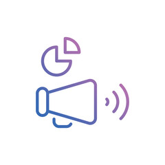 Marketing icon vector stock.