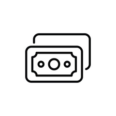 Cash icon vector stock.
