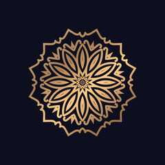 Luxury abstract ornamental mandala design background