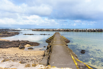 Protected Area for Swimming and Relaxation at Hawaii Beach