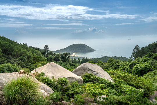 Beautiful views from Hai Van Pass - This is the most beautiful mountain pass in Vietnam. Between Danang and Hue in central Vietnam