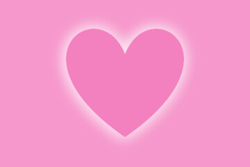 鮮やかなピンク色のハートのフレーム壁紙素材〜バレンタインや母の日、誕生日に〜
