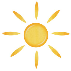 Sun Watercolor.