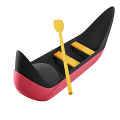 3d render minimal gondola stylized © piechocolate