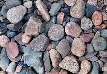 Pebble stones background. Texture of pebble stones.