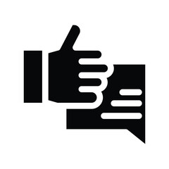 d reviews solid icon illustration vector graphic