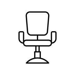 barber chair outline vector icon barber chair stock vector icon for web, mobile app and ui design