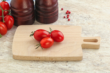 Red bright sweet cherry tomato