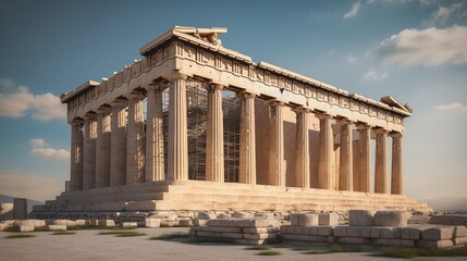 Obraz premium Greece Parthenon photorealistic
