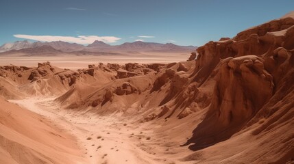 Fototapeta na wymiar South America Atacama Desert photorealistic