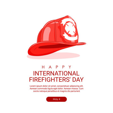 international firefighters day poster template