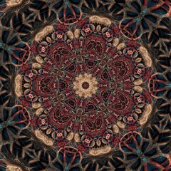 Spider web abstract sided kaleidoscope pattern and seamless with digital art artistic decorative graphic vintage texture great use for business, corporate, website, art collector, wall display etc