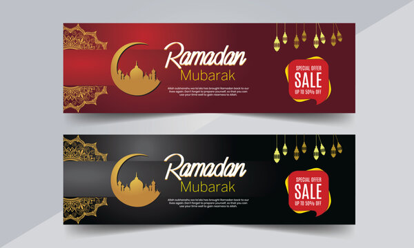 Ramadan Kareem social banner template
