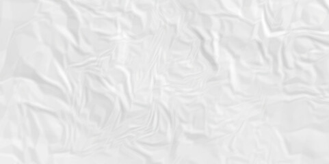 white facbric paper backdrop crumpled texture. white wrinkled textured crumpled black paper background. panorama white paper texture background, crumpled pattern.