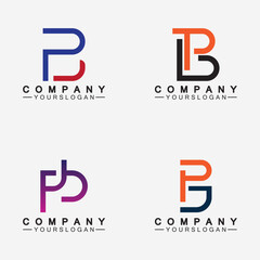 PB letter logo. Creative and Minimalist Letter BP PB Logo Design