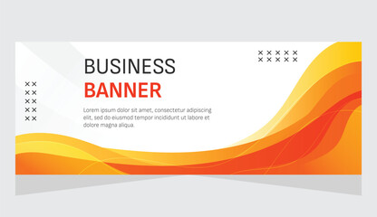 Fototapeta premium Modern banner business marketing template design