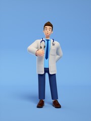 3D rendered doctors