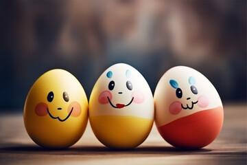 Easter day background with generative ai 