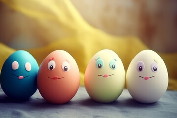 Easter day background with generative ai 