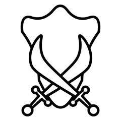 sword and shield icon