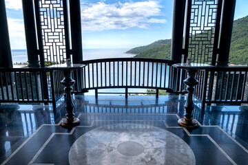 View of the area luxury resort at Intercontinental Danang Sun Peninsula Resort, Vietnam