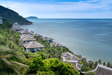 View of the area luxury resort at Intercontinental Danang Sun Peninsula Resort, Vietnam