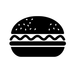 burger, hamburger - vector icon