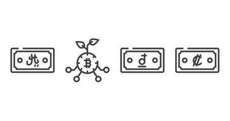 marketing & seo outline icons set. thin line icons sheet included spy, flowchart, mailman, speed test vector.
