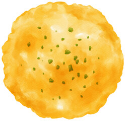 Omelet watercolor