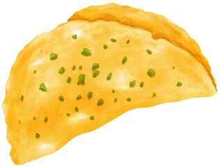 Omelet watercolor