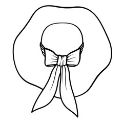 Black Sun hat outline.