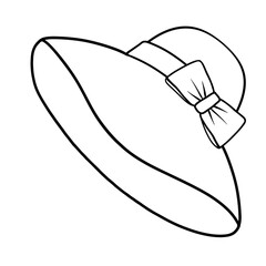 Black Sun hat outline.