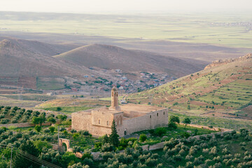 single monastery on a plain in Mesapotamia near Mardin