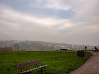 Foggy city