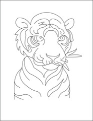 tigers coloring page