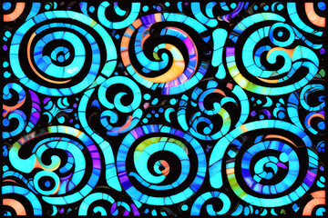 Neon Swirl