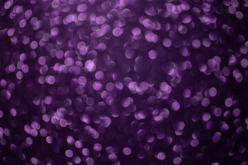 Violet glitter defocused, bokeh balls background