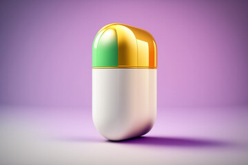 Lek - pigułka antybiotyku 3d - drug - antibiotic pill - Generative