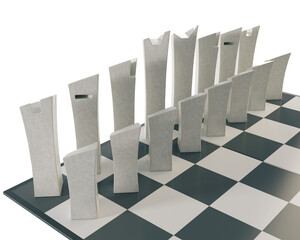 Minimalist Chess Board Setup