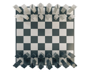 Minimalist Chess Board Setup