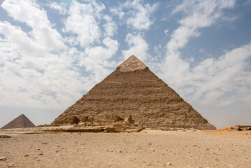 Fototapeta na wymiar Pyramids of Giza in Cairo, Egypt 