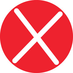 Obraz premium Wrong Icons & Symbols