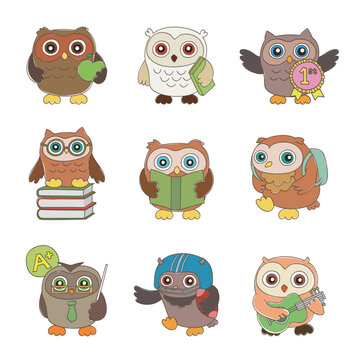 Back to school owl collection.