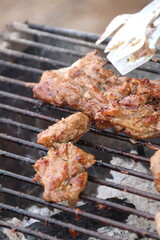 meat on the grill