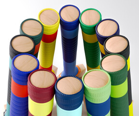 Circular Array Of Cricket Bats