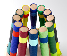 Circular Array Of Cricket Bats