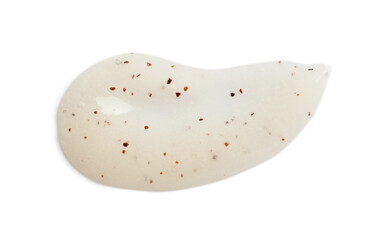 Sample of natural scrub isolated on white, top view