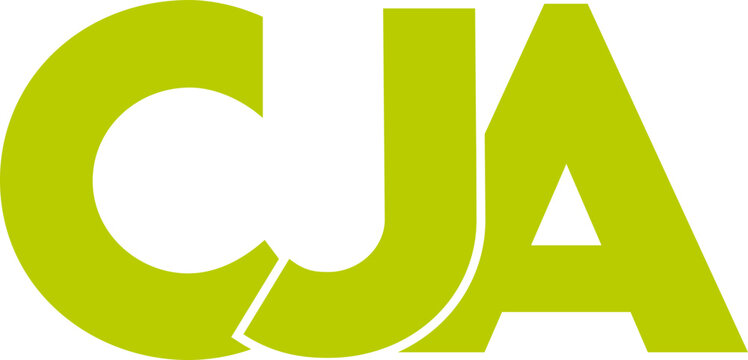 Letter CJA logo design on transparent background, CJA letter logo