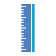 Ruler Glyph Two Color Icon