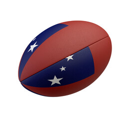 Rugby Ball And Samoa Flag Design